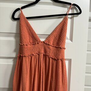 Free People Maxi Coral Dress